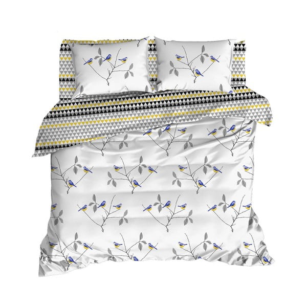 Чаршаф за двойно легло със спално бельо от памук ранфорс, бял, 160 x 220 cm Pavlina - Mijolnir
