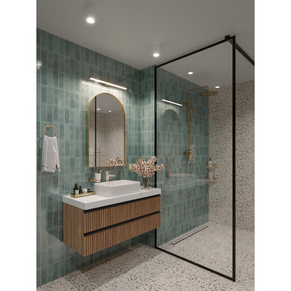 Черна LED стенна лампа Catania – GTV-image-1