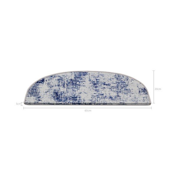 Сини килимчета за стълби в комплект от 16 части 20x65 cm Digital City - Vitaus-image-2