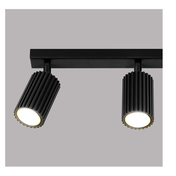 Черен прожектор 6,5x45 cm Gleam – Sollux-image-1