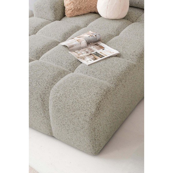 Светлокафяв разтегателен модулен ъглов диван с място за съхранение (ляв ъгъл) Lulu – Miuform-image-4