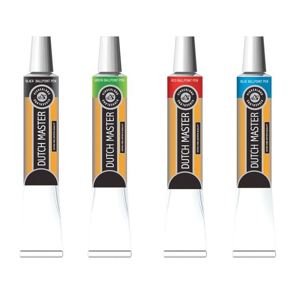 Комплект от 4 химикалки във формата на епруветка за боядисване - Kikkerland