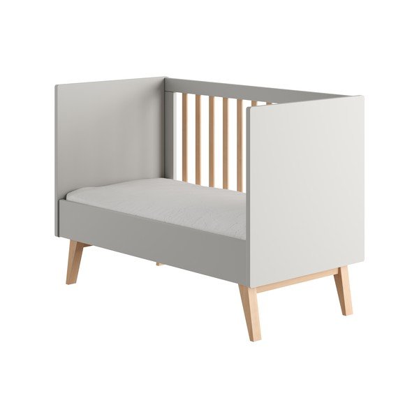 Сиво детско легло 60x120 cm Swing - Pinio-image-3