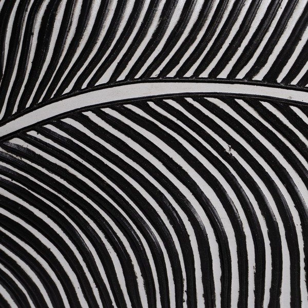 Декоративен поднос от полиресин 16x37 cm B&W – Ixia-image-1