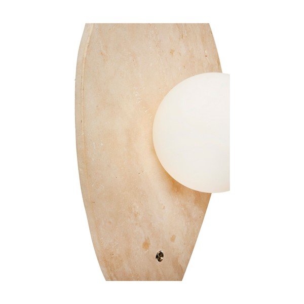 Бежова каменна стенна лампа ø 10 cm Hilde – Opviq lights-image-3