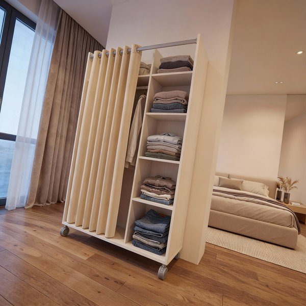 Бели и бежови гардероби 100x160 cm Kit - Tvilum-image-2