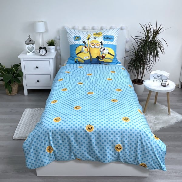 Детско спално бельо от микрофибър 140x200 cm Minions 2 - Jerry Fabrics-image-2