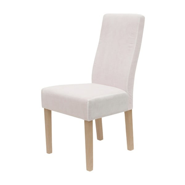 Бял трапезен стол с кафяви крака Titus - Canett