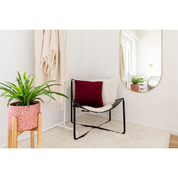 Тъмнолилава възглавница "Кадифе", 45 x 45 cm - Tiseco Home Studio-image-1