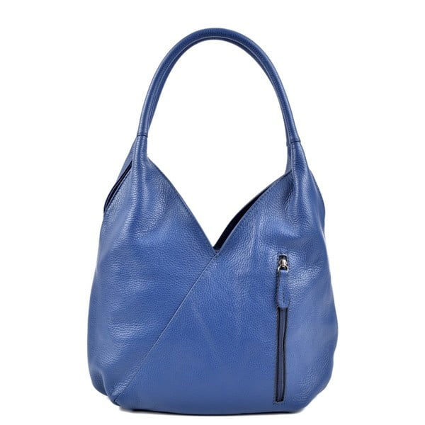 Синя кожена чанта Rosella - Roberta M