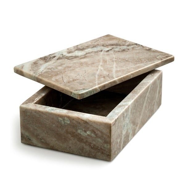 Hnědý mramorový úložný box NORDSTJERNE, 10 x 15 cm