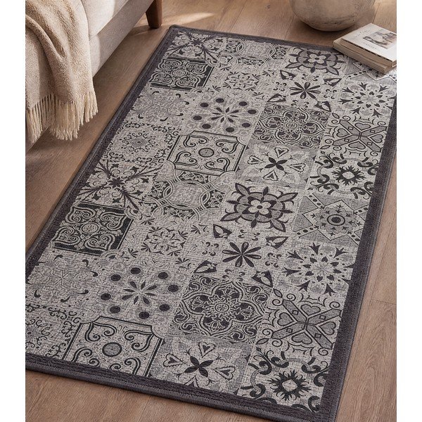 Сива пътека подходяща за пране 50x120 cm Persane – douceur d'intérieur-image-3