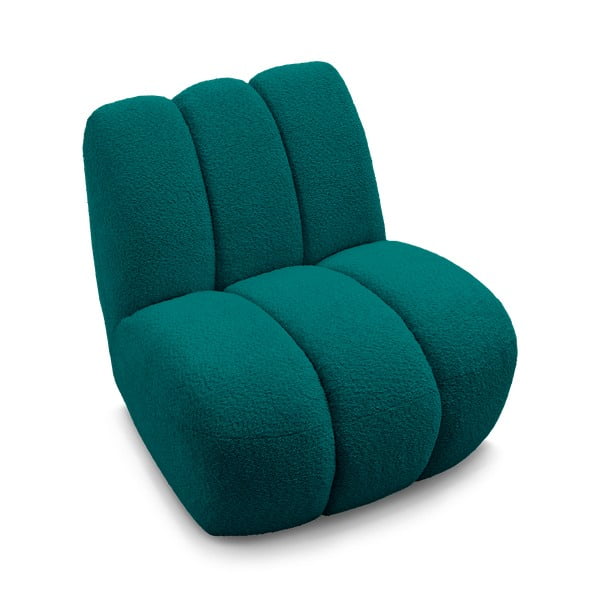 Тюркоазено кресло от прежда с примки от букле Janissaire – Bobochic Paris-image-4