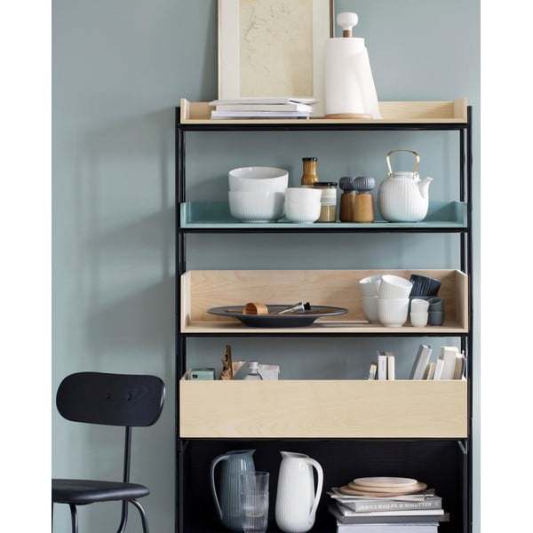 Мелничка за подправки от дъбово дърво с антрацитен детайл от порцелан Hammershoi, височина 13 см Hammershøi - Kähler Design-image-4