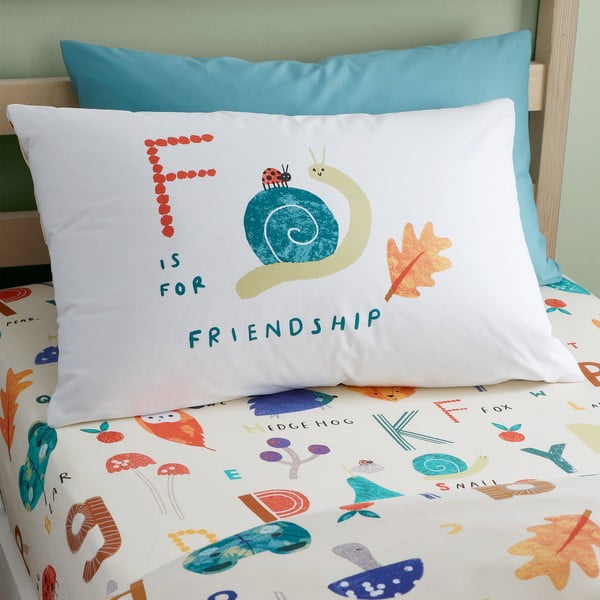 Единично  детско спално бельо 140x200 cm Woodland Alphabet – RHS-image-3