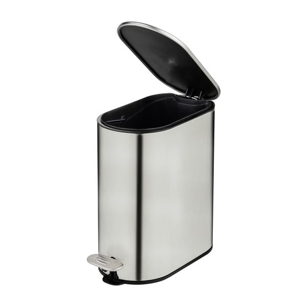 Кошче за боклук с педал от неръждаема стомана в матово сребрист цвят 5 l Collungo – Wenko-image-4