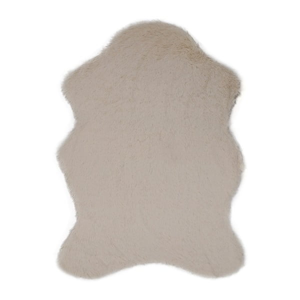 Кремав килим от изкуствена кожа Tavsantuyu Cream, 80 x 105 cm - Unknown