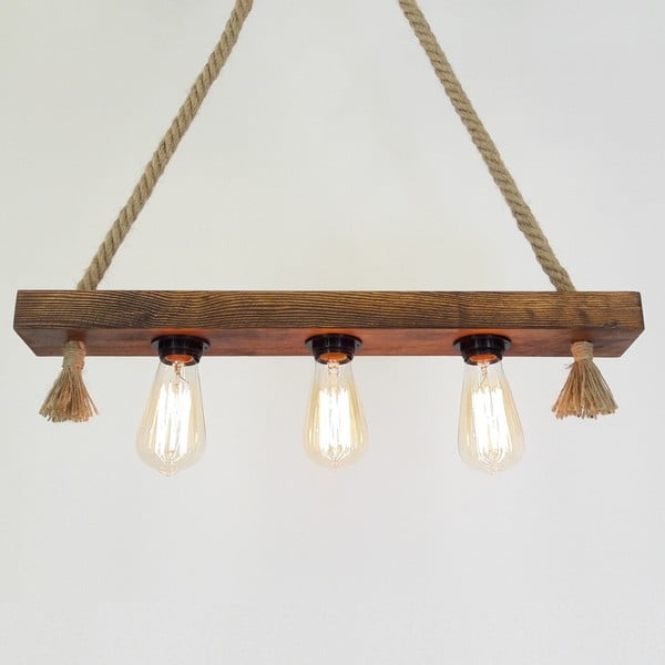 Дървена таванна висяща светлина Kutuk - Opviq lights-image-1