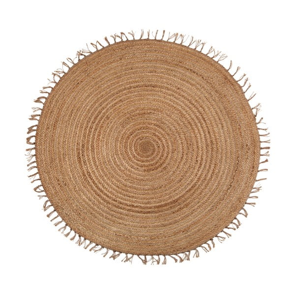 Кафяв ръчно изработен килим , ø 140 cm Abha - Nattiot