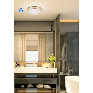 Сива лампа за таван със стъклен абажур ø 32 cm Roda - Candellux Lighting