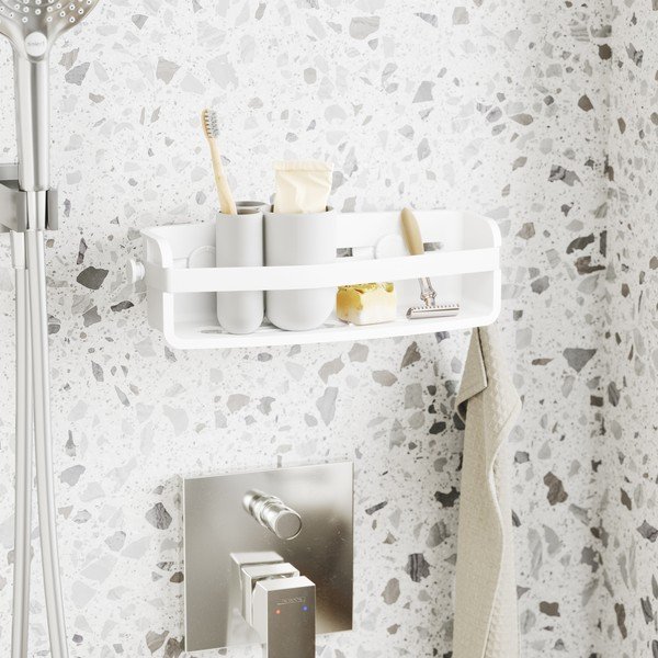 Бял самоносещ пластмасов рафт за баня Flex - Umbra-image-1