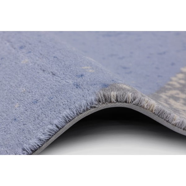 Светлосин вълнен килим 160x240 cm Folds - Agnella-image-2
