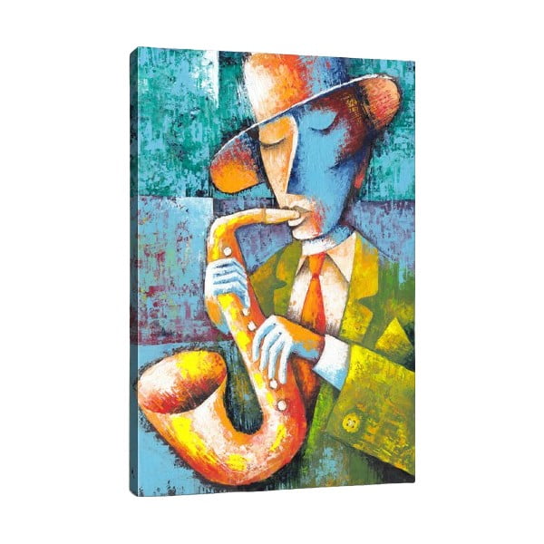 Картина "Саксофон", 50 x 70 cm Saxophone Player - Tablo Center