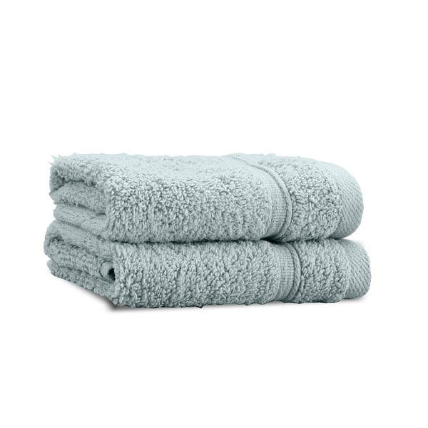 Сиво-зелени памучни кърпи в комплект от 2 бр. от тери 30x30 cm Zero Twist – Catherine Lansfield