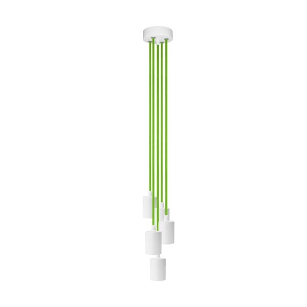 Pětice závěsných kabelů Cero, zelená/bílá