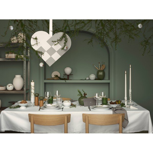 Бяла порцеланова купичка с коледен мотив Hammershøi – Kähler Design-image-3