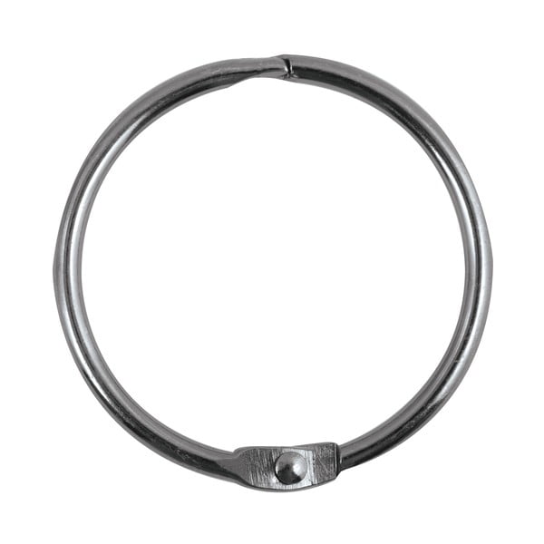 Матово черно пръстени за душ завеси в комплект от 12 бр. Ringo Small – Spirella-image-2