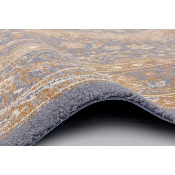 Бежово-сив вълнен килим 133x180 cm Zana - Agnella-image-2