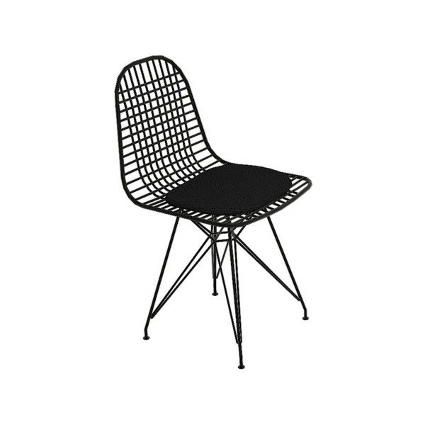Черни метални трапезни столове в комплект от 2 броя Kafes - Kalune Design