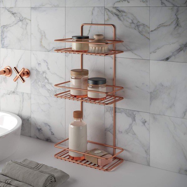 Рафт за баня с три етажа Copper - Metaltex-image-2