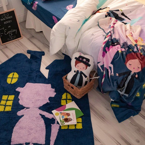 Тъмносин детски килим 120x160 cm Nanny - Mr. Fox-image-1