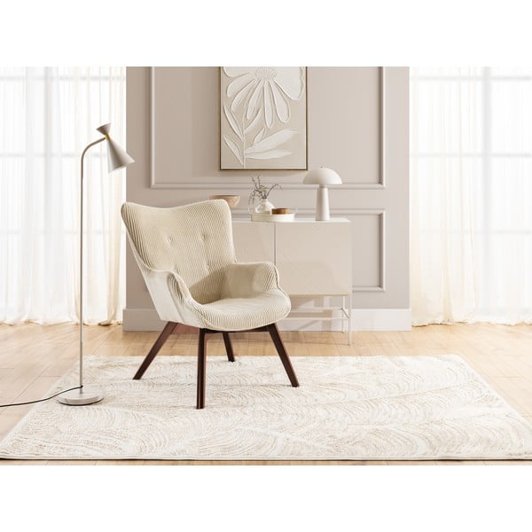 Бежово кресло от рипсено кадифе Niko – Ropez-image-4