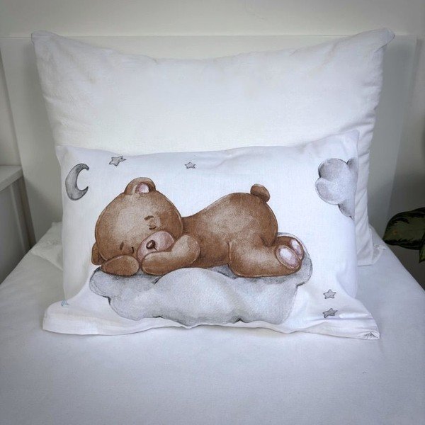 Памучно детско спално бельо 100x135 cm Teddy "Moon" – Jerry Fabrics-image-1