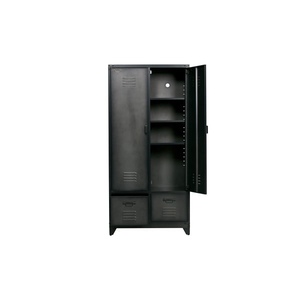 Черен метален гардероб 90x190 cm - vtwonen-image-2