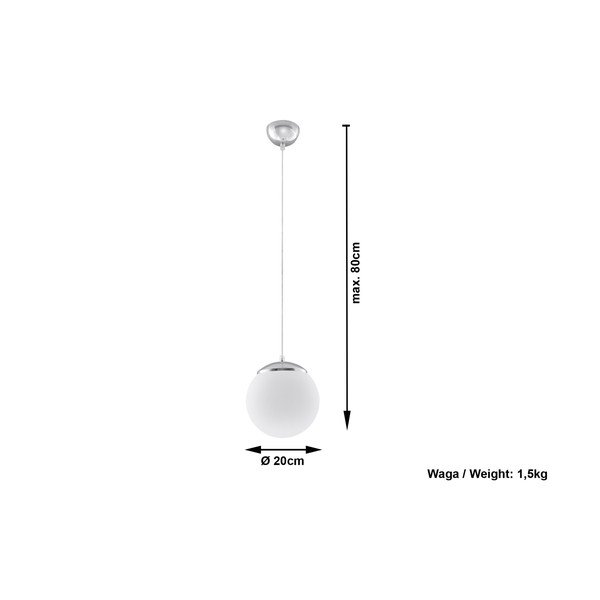 Бяло таванно осветително тяло 20 Bianco - Sollux-image-2