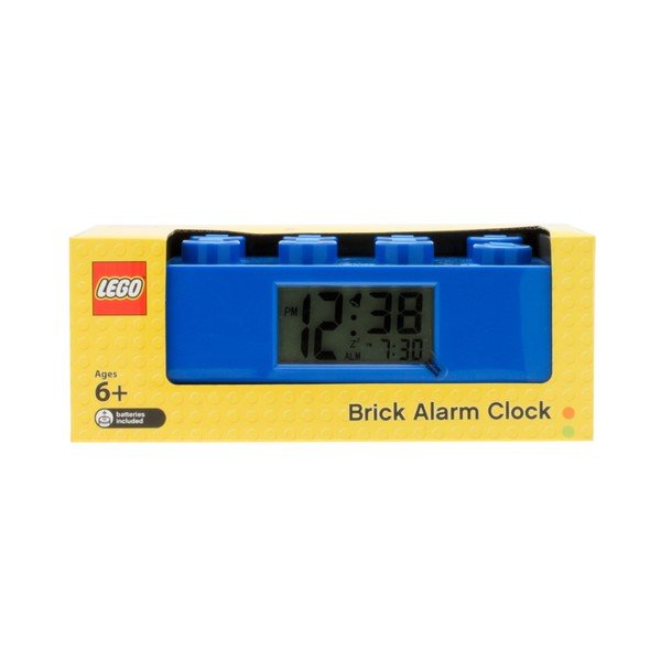 Modré hodiny s budíkem LEGO® Brick-image-2