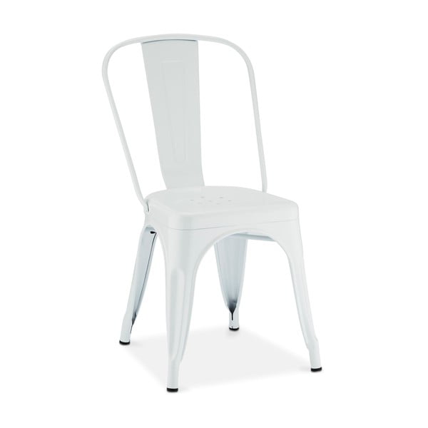 Бели метални трапезни столове в комплект от 2 Korona - Furnhouse