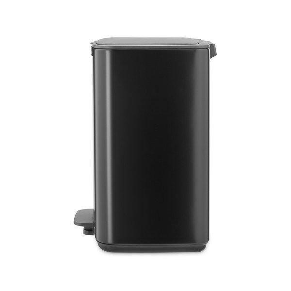 Матово черно стоманено кошче за боклук с педал 12 l Bo – Brabantia-image-3
