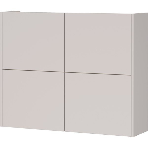 Кремаво матово висящо шкафче 97x79x27 cm Binetto – Germania