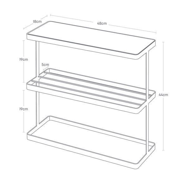 Сгъваема маса 18x48 cm Frame - YAMAZAKI-image-2