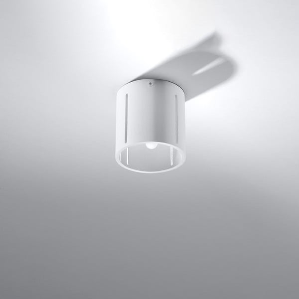 Бяло осветително тяло за таван с метален абажур Vulco – Nice Lamps