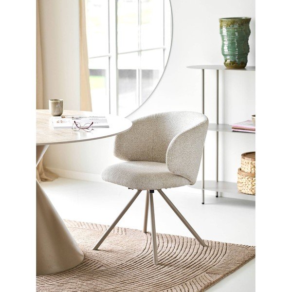 Бежов тапициран трапезен стол Fulham – House Nordic-image-1