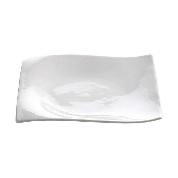 Десертна чиния от бял порцелан Motion, 20 x 20 cm - Maxwell & Williams