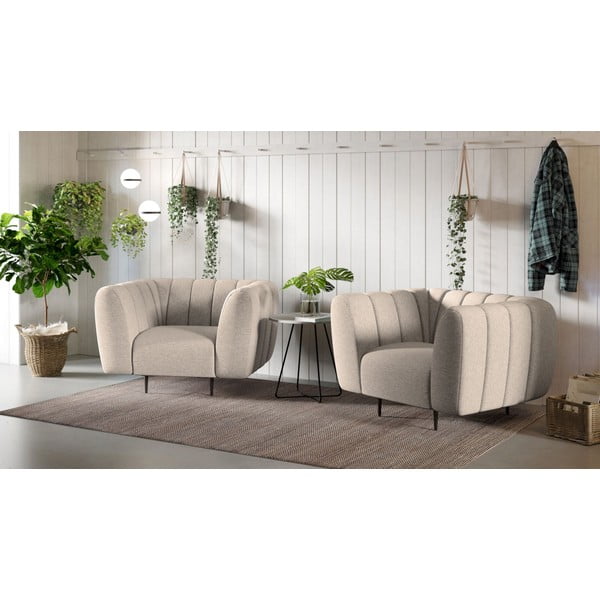 Бежово кресло Shel – Ghado-image-4