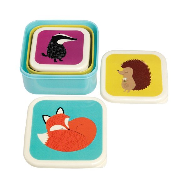 Комплект от 3 кутии за закуски Rusty And Friends Rusty Fox and Friends - Rex London-image-3