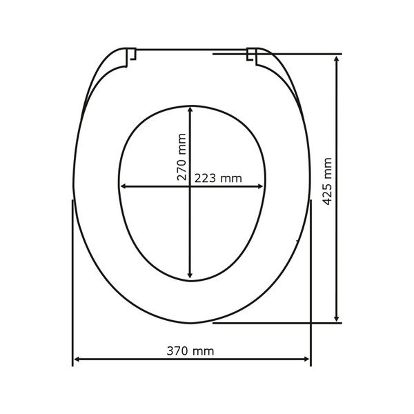 Тоалетна седалка Дърво, 42,5 x 37 cm - Wenko-image-3